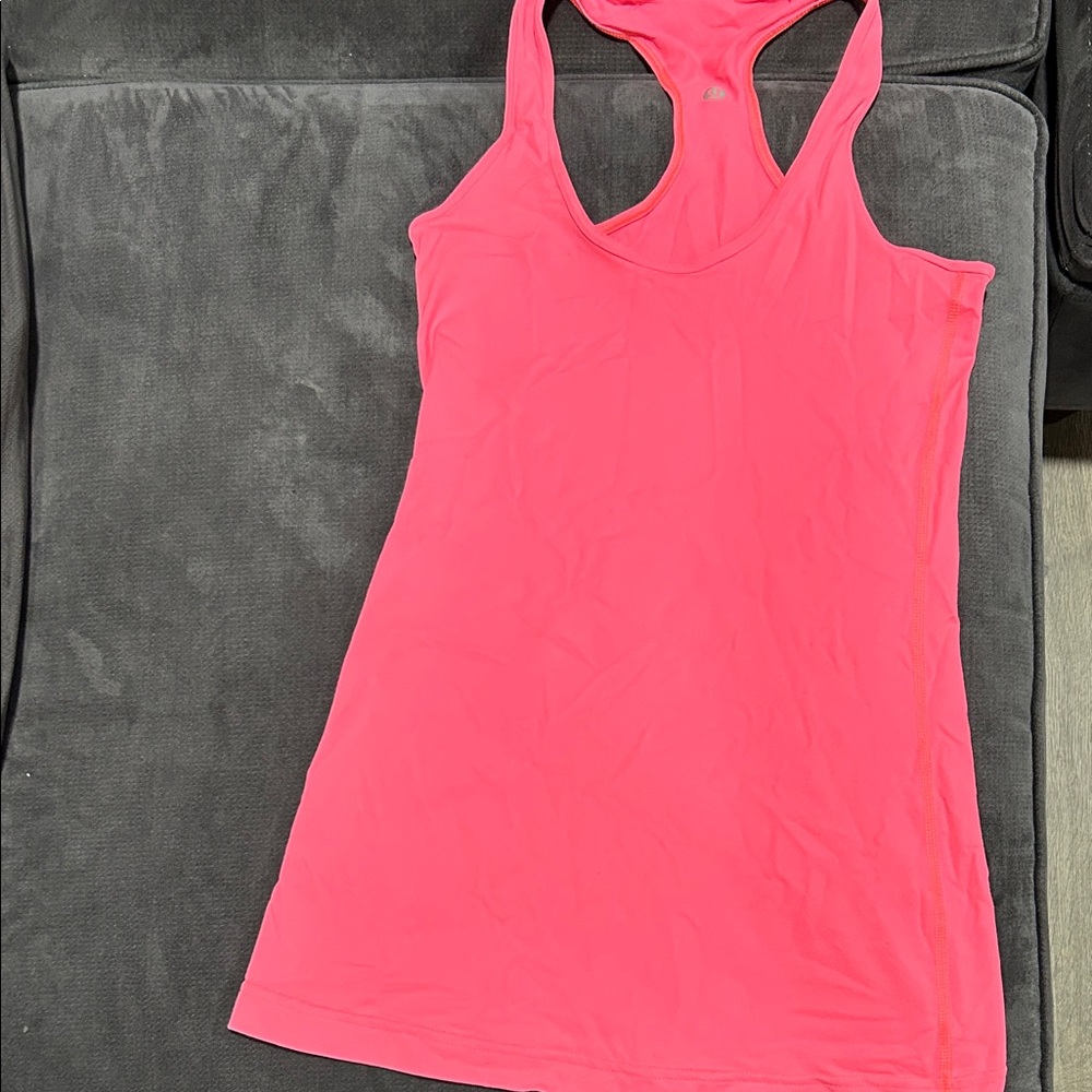 Lululemon Athletica Neon Pink Tank Top 6
